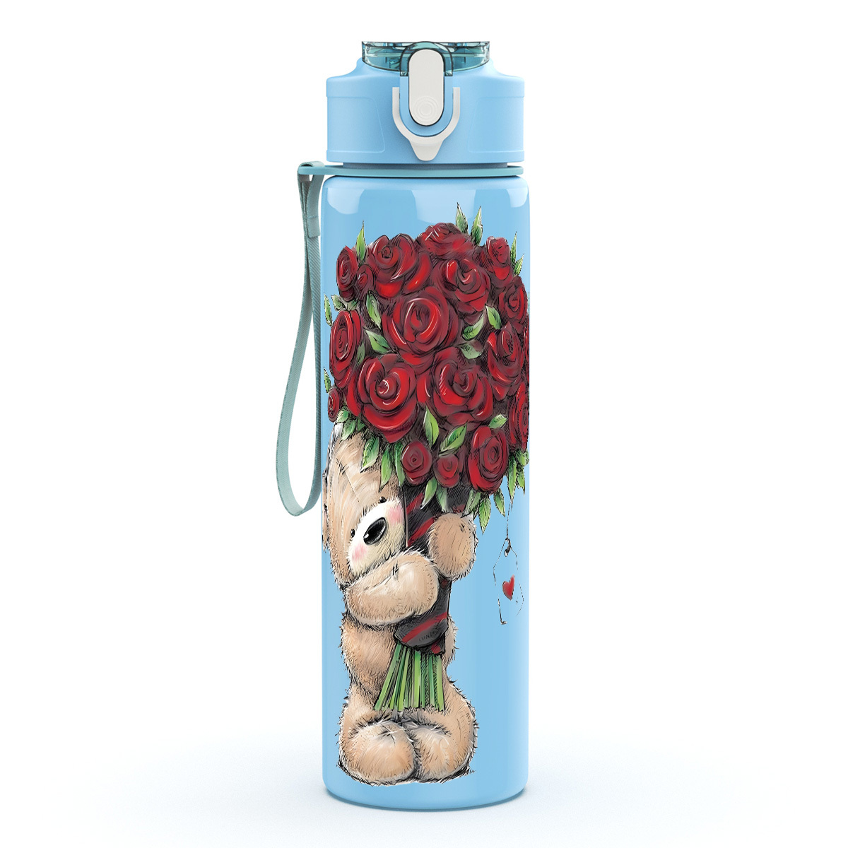 1pc cute little bear plastic water bottle cute printed