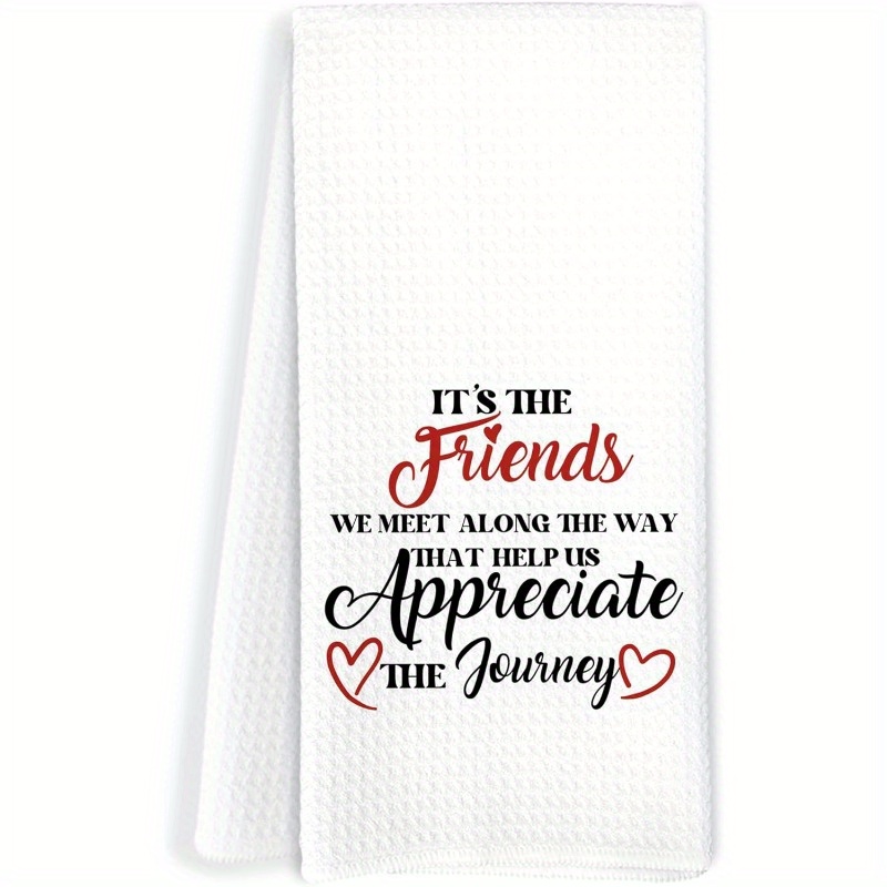 TEMU 1pc 18"x26" Modern Kitchen Towels & Dish Cloths - With Cute & Patterns, Reusable Dish Towels Suitable For Holiday, Party, Everyday Use - & Machine Washable Decorative Dish Drying Cloths