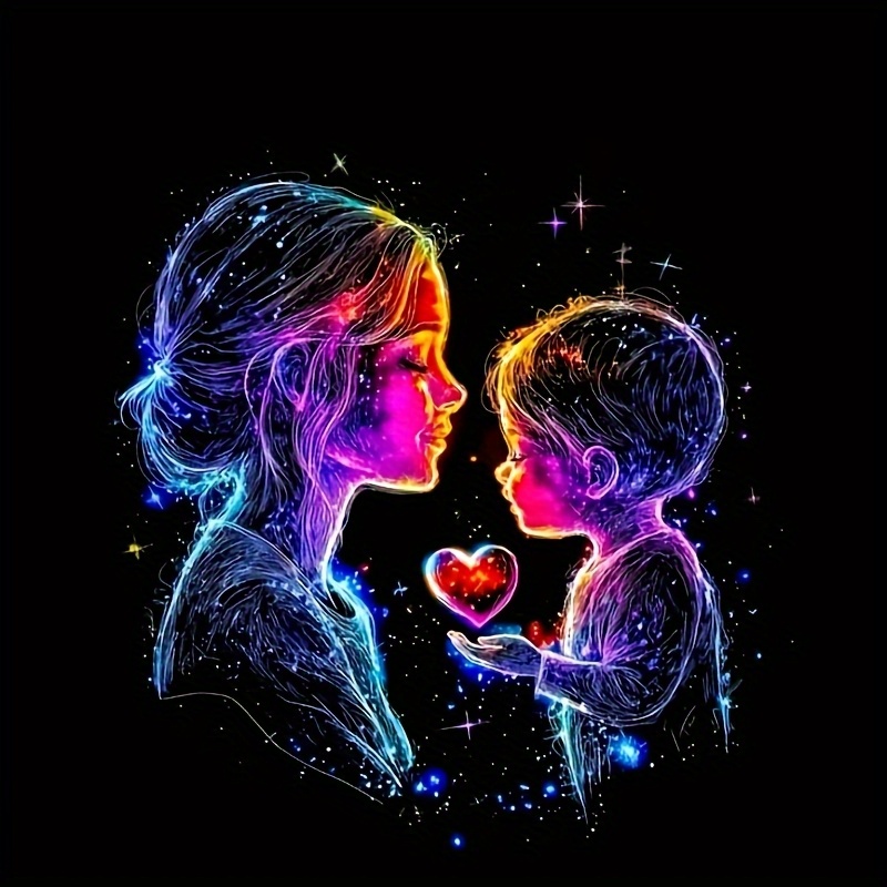 Image of Step World Art, Deep With 5d Diamond Painting. Like Love Diamonds, By Your Clever Hands, Brightest Stars In Sky, Corner Of Home, Mother's Day Gift