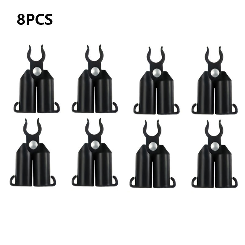 TEMU 8pcs Adjustable Plant Climbing Frame Connector, Plastic A-shaped Rod Fixing Accessory, Plant Support Stake, Gardening A-type Connector, Suitable