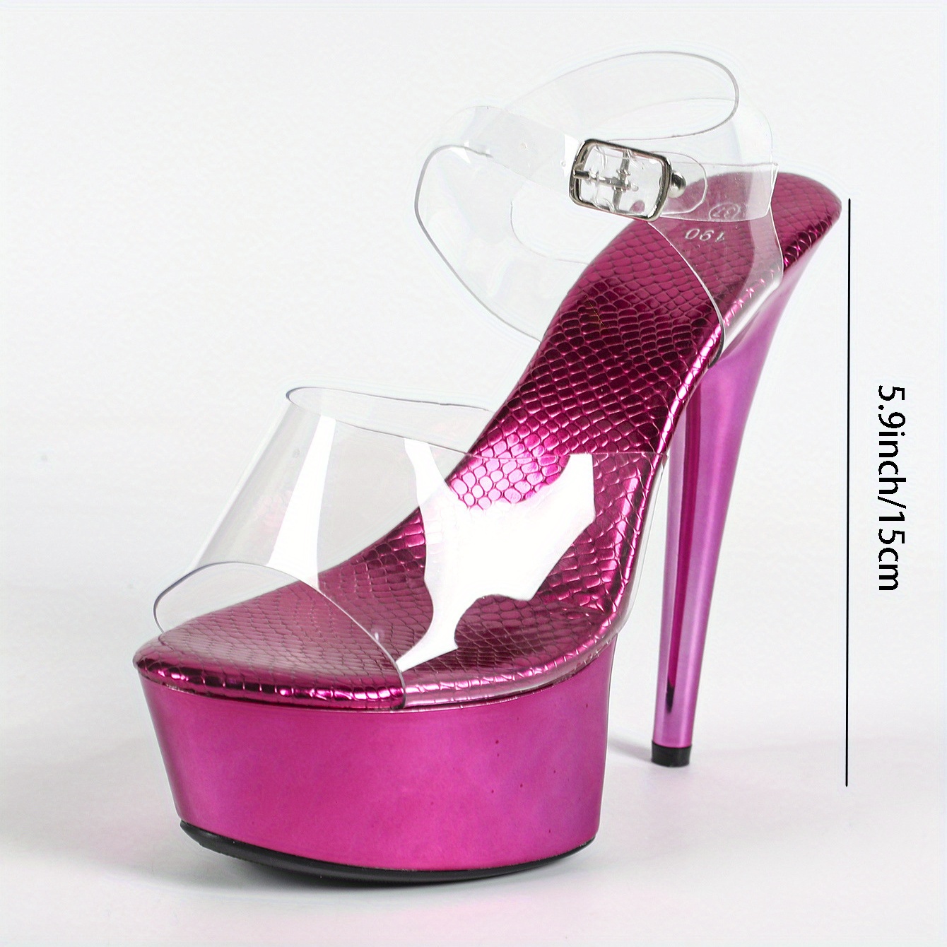 Pink Platform Shoes Transparent Clear Jelly Platform Sandals