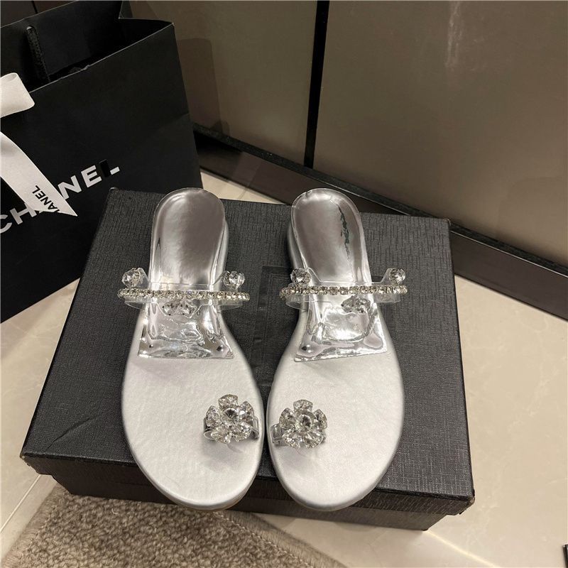 Image of 2026 Summer New Women's Wedge Toe-loop One-strap Slippers Breathable Lightweight Cushioned Comfortable Versatile Outdoor Beach Slides, Women Shoes