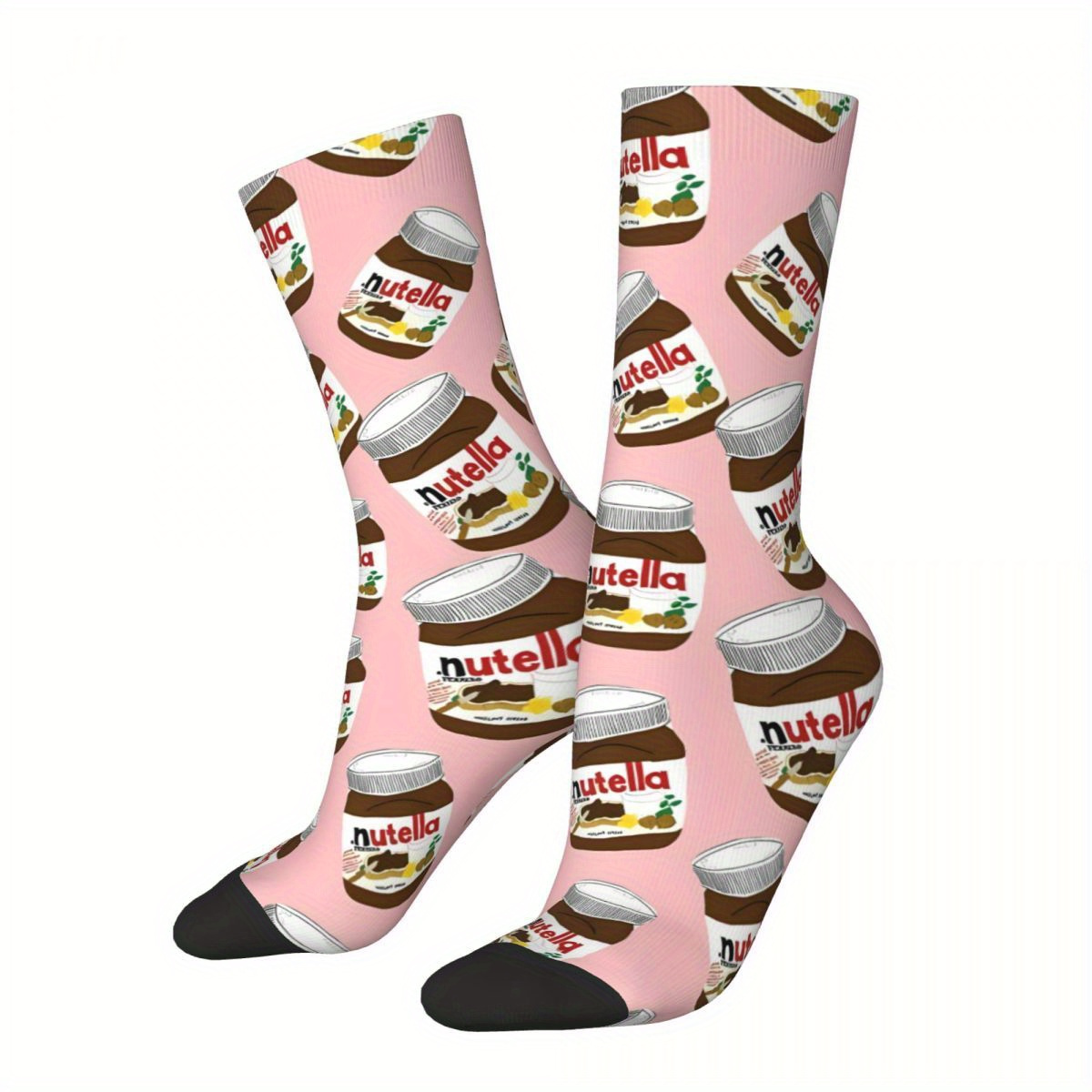 

Chocolate Cream Sock Printed Man Polyester