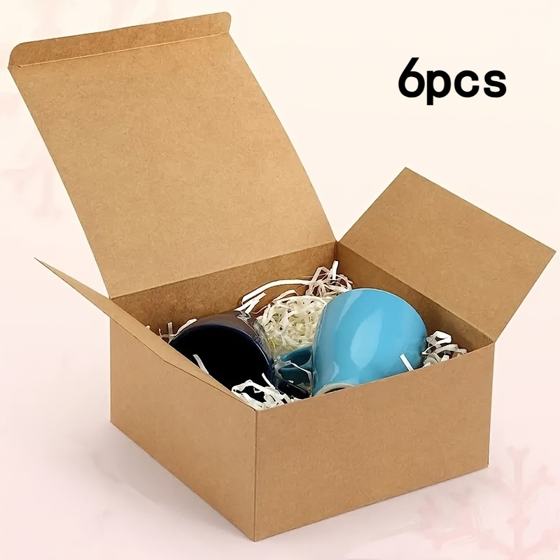 TEMU Gift For Her/him 6pcs Minimalist Gift Packaging Boxes Available In White, , And Black Colors; Versatile Empty Boxes For Storage And Elegant Gift