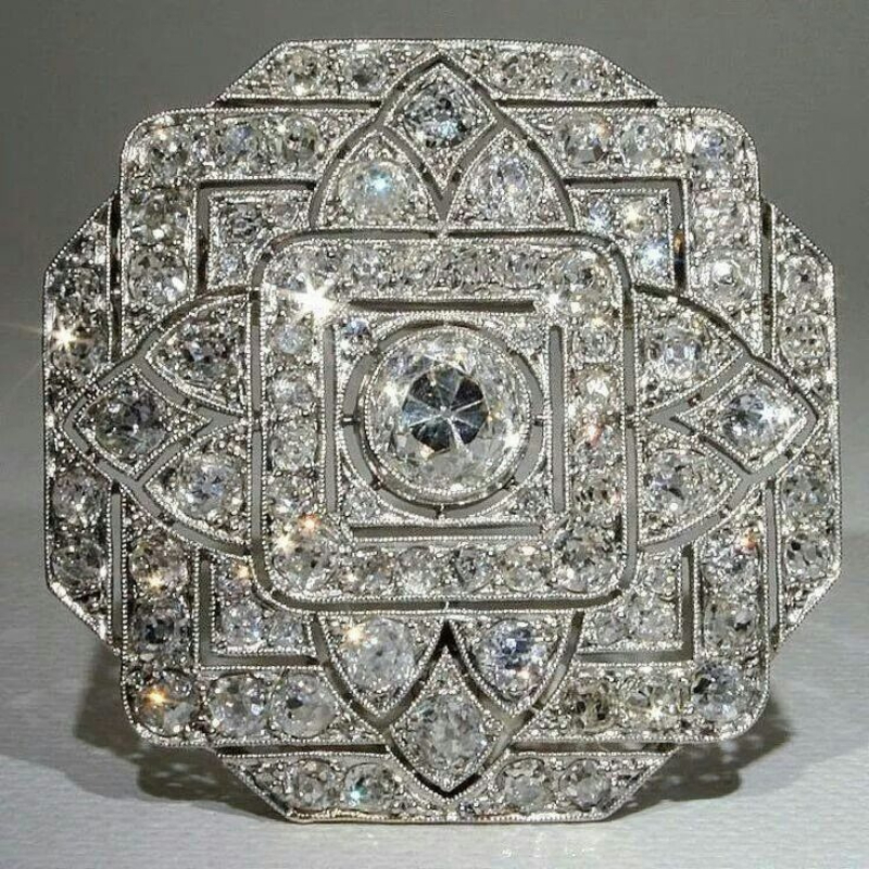 Creative Inlay Shiny Synthetic Zirconia Octagonal Geometric Ring
