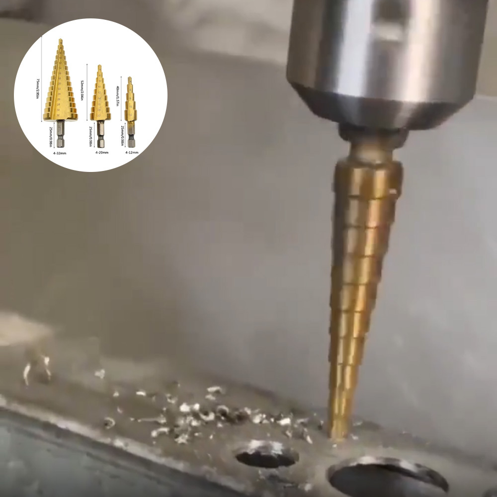 3pcs (with To Purchase Individual Bits) Hss Drill Bit Set - Coated Step Drill Bits Suitable For Wood & Metal Drilling, 4-32mm Sizes With Storage Case, Single Or Purchase For Diy,, Carpentry Tools