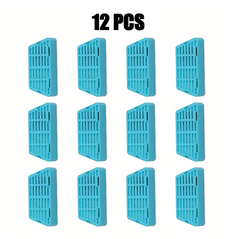 Cat Water Fountain Replacement Filters, 6/ 12pcs Blue Activated Water Fountain Filters, Replacement Filters For 2.2l/ 74oz Pet Water Fountain, Provide Healthy Drinking Water For Cats, Without Battery