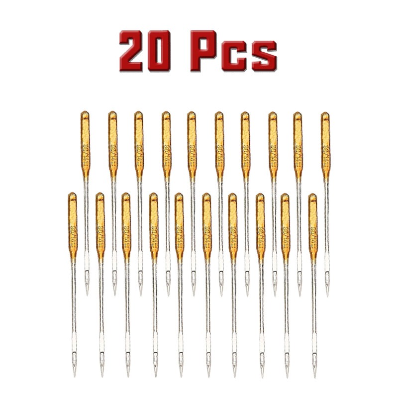 TEMU 20pcs Size 14# Universal Sewing Needles With Golden Coating, Designed For Household Hand Sewing And Sewing Machines, Perfect For Various Fabrics