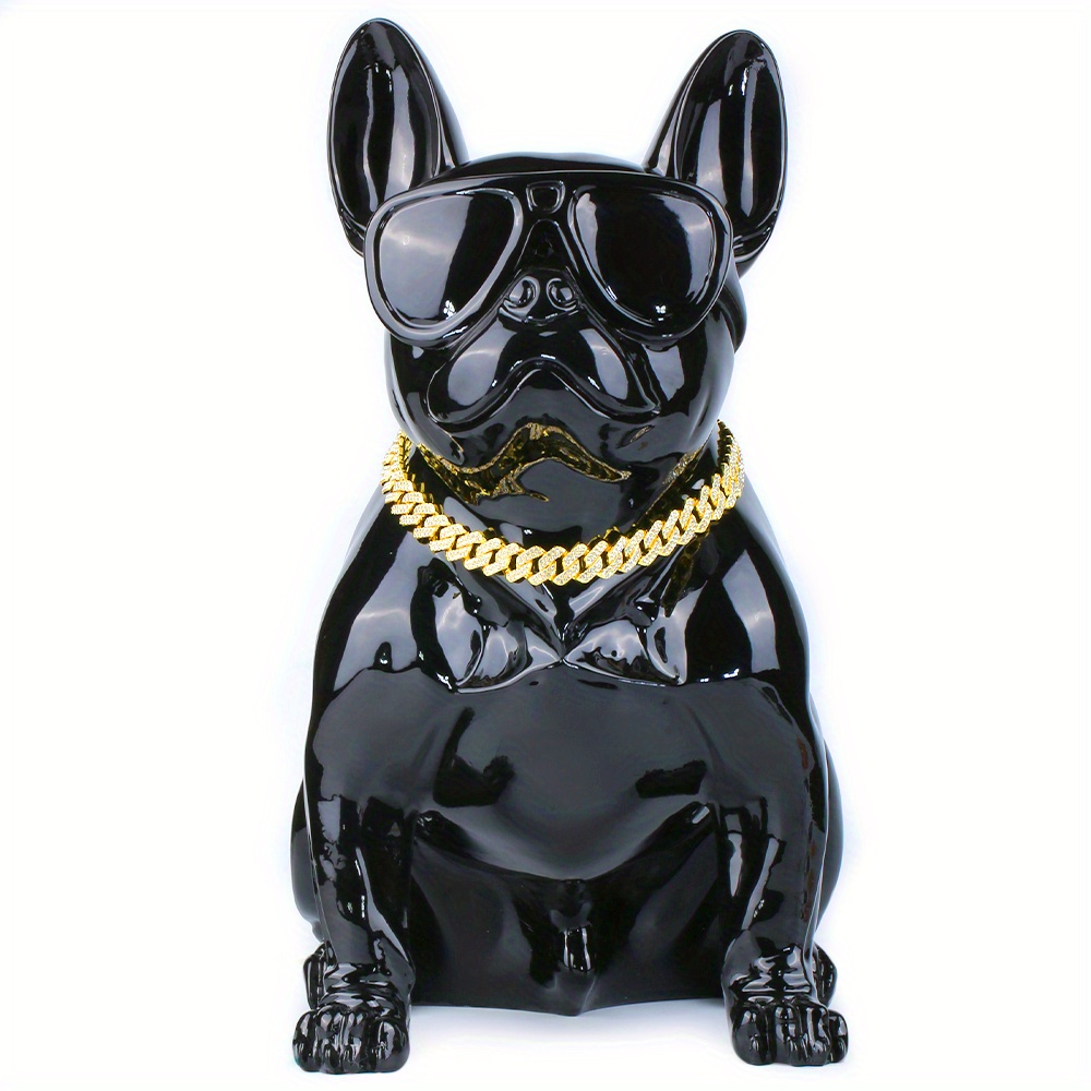 TEMU Dog Necklace Cuban Chain Necklace Luxury Adjustable Dog Collar Chain Necklace 1.4cm Wide, Suitable For Small Medium To Large Dogs And Cats,