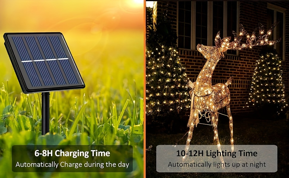 Solar String Lights in use