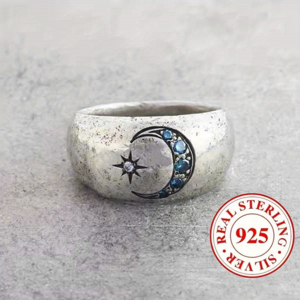 TEMU 9 Sizes From: And Moon Set Zirconia Women's Rings, Fashionable And Elegant Ladies' Rings