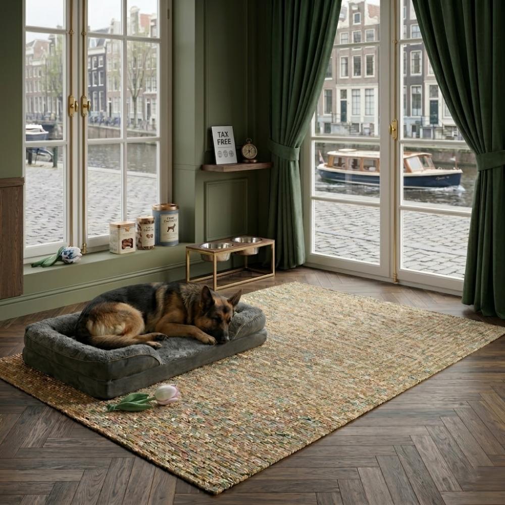 TEMU 1 pièce Lit orthopédique XXL pour chiens de très grande taille, canapé pour animal de compagnie en mousse à de épaissie avec côtés à coussins de