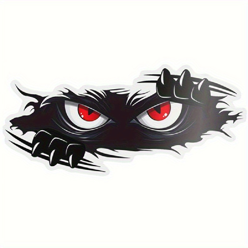 

Monster Vinyl Car Decal - Large, Sticker For Cars, Trucks & Sports Vehicles, Black Bumper Sticker