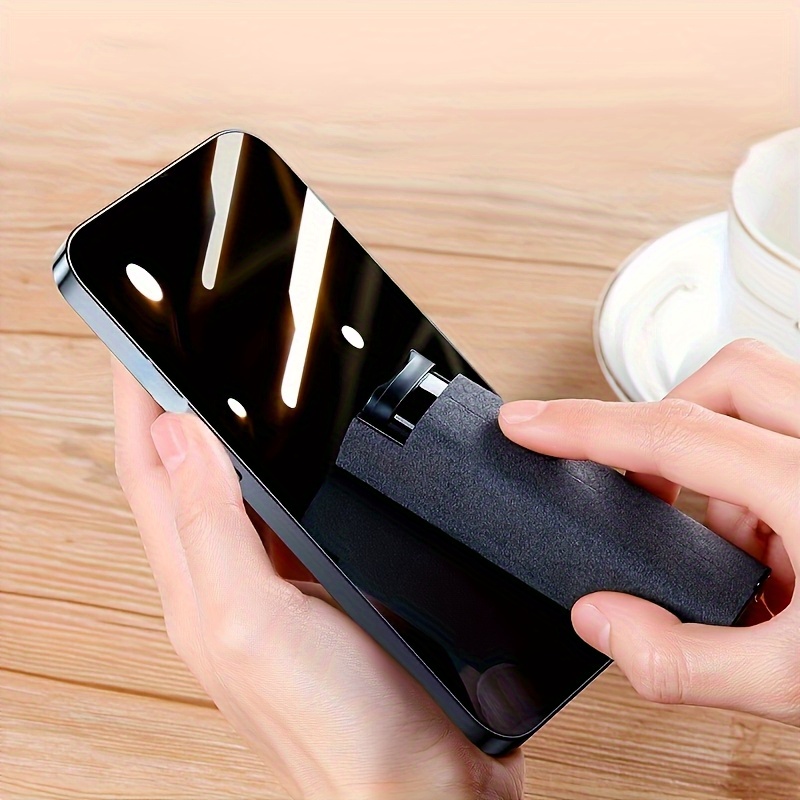 2 in 1 microfiber electronics cleaning spray bottle cloth suitable for phone tablet car glasses portable screen tool with spray   fiber cloth for smartphone tablet eyewear computer tv maintenance dust removal kit