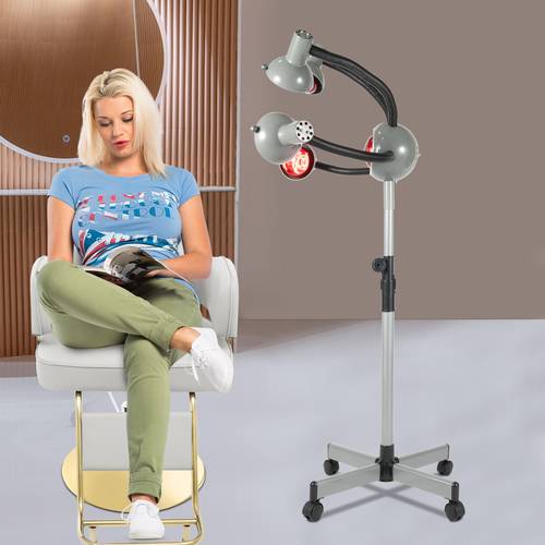 professional hair dryer standing hair dryer infrared hair dryer 750w high power 5 heads rapid heat distribution for salon home use