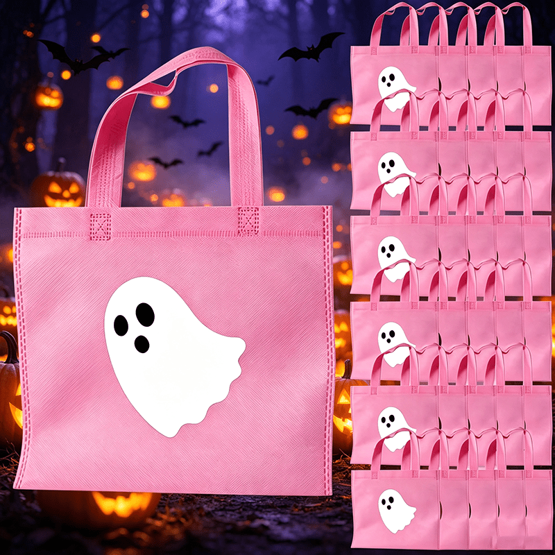 TEMU 15/35pcs Custom Logo Non-woven Tote Bags - Reusable Personalized Non-woven Handbags With Logo Text Print, Durable Party Gift Packaging For