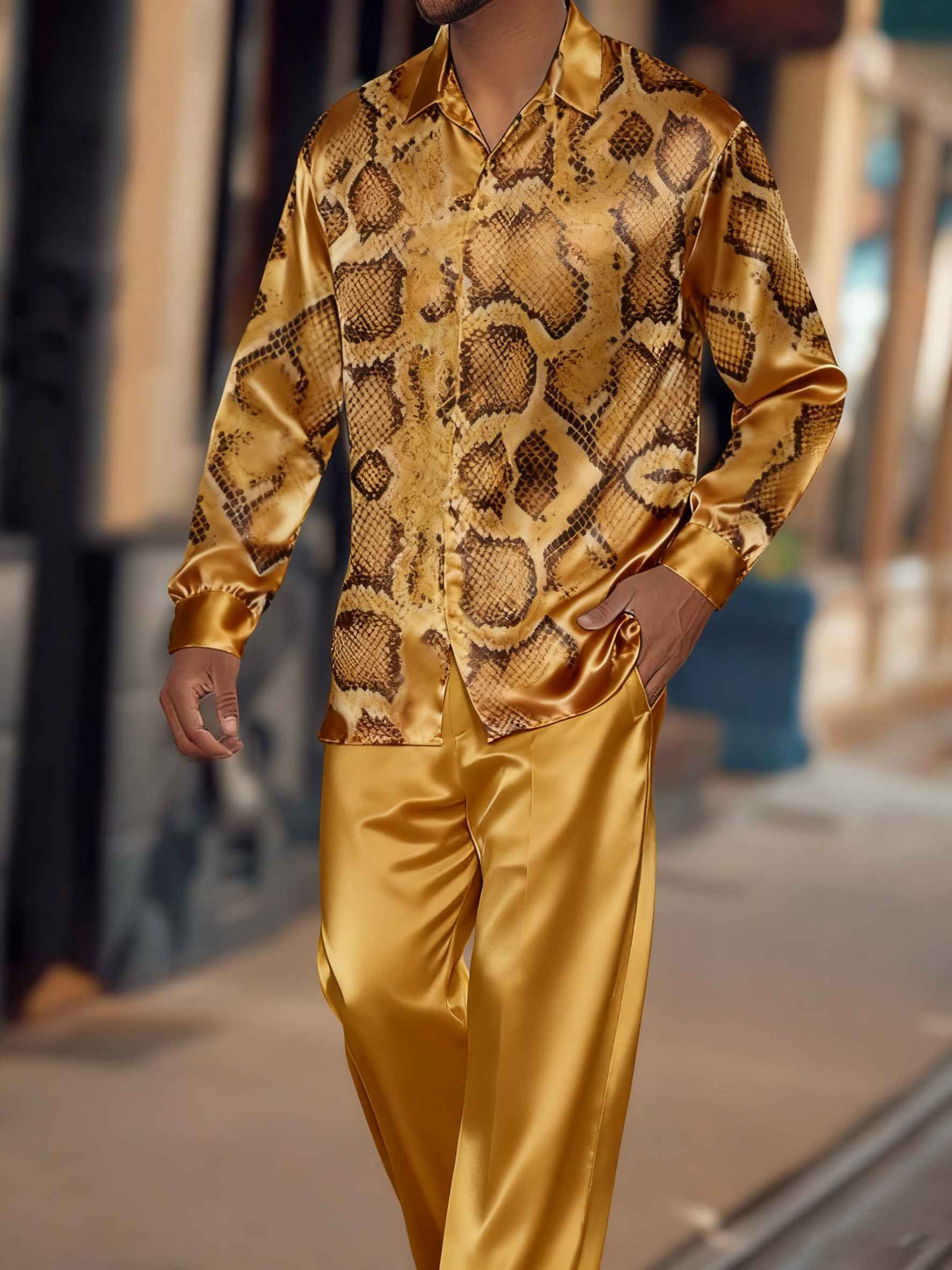 snake skin shirt sold on Temu United States