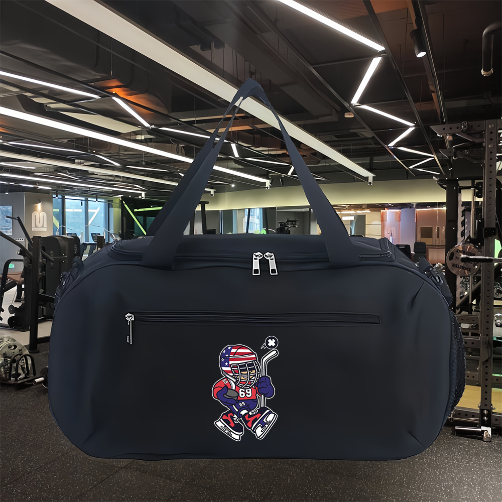 1pc   icon gym and travel duffel bag large capacity with adjustable shoulder strap multipurpose portable bag for gym