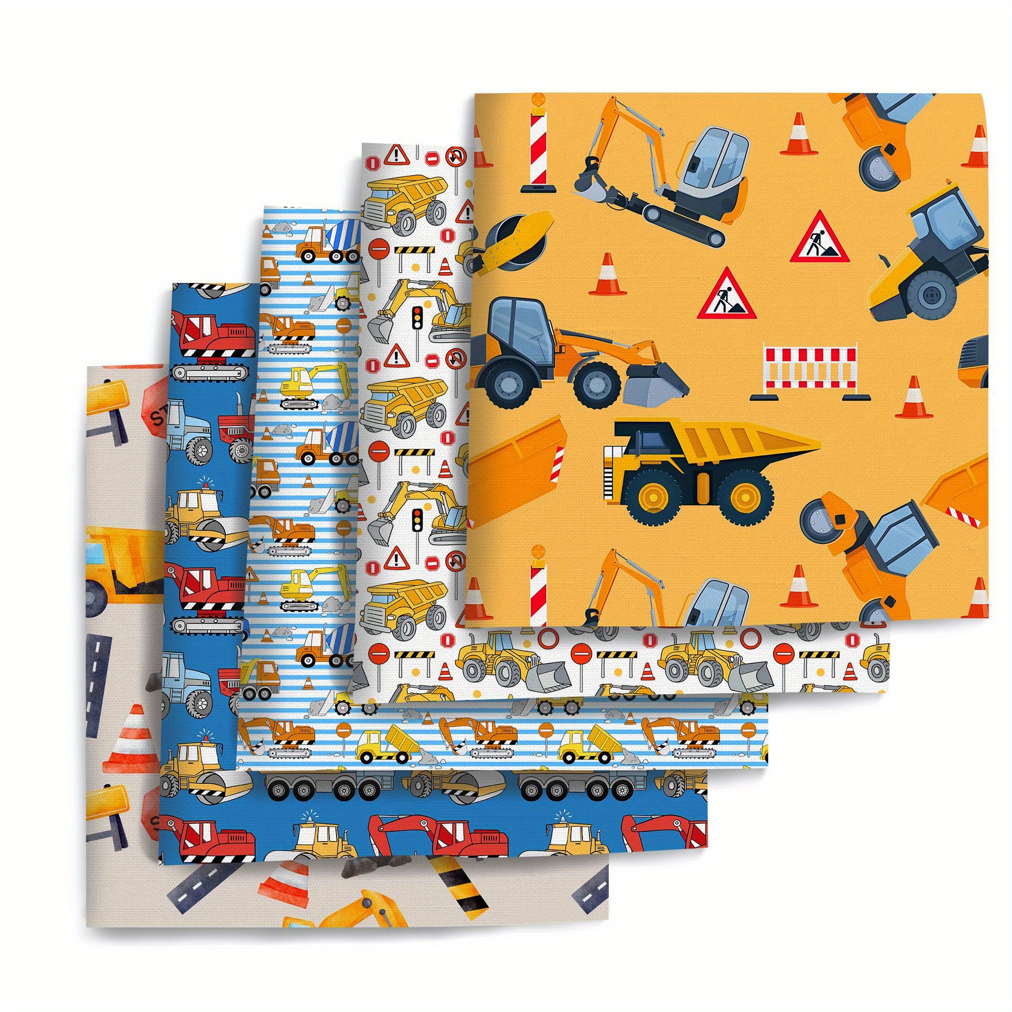 TEMU Juego de 5 piezas de tela precortada para acolchado de vehículos de 7.87*7.87 pulgadas (20x20 cm), paquete de tela de cuarto de grasa, cuadrados