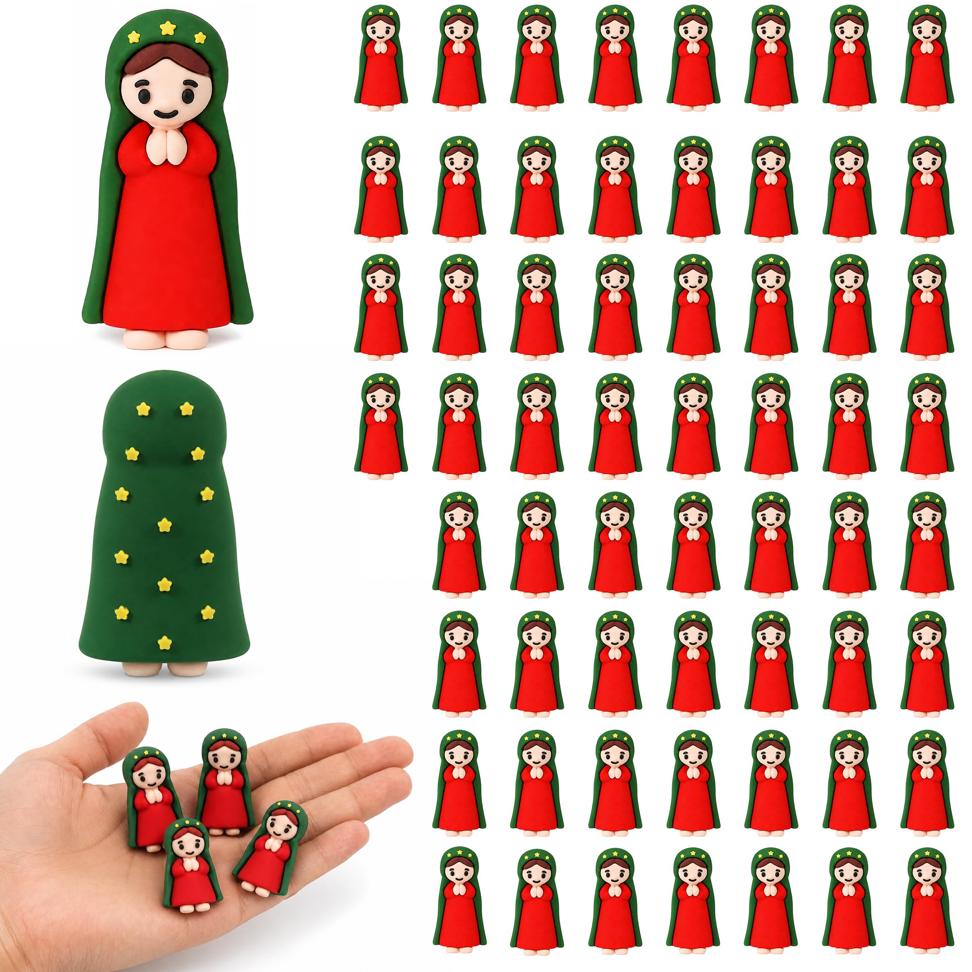 TEMU 45pcs Mini Collectible Figurines, Catholic Mini Religious Statues, Easter , Small Gifts And Keepsakes For Parties