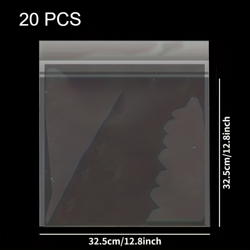 */100pcs Clear Plastic LP Vinyl Record Sleeves, 30.48cm Outer Protective Album Covers with * Sealing for * * Protection