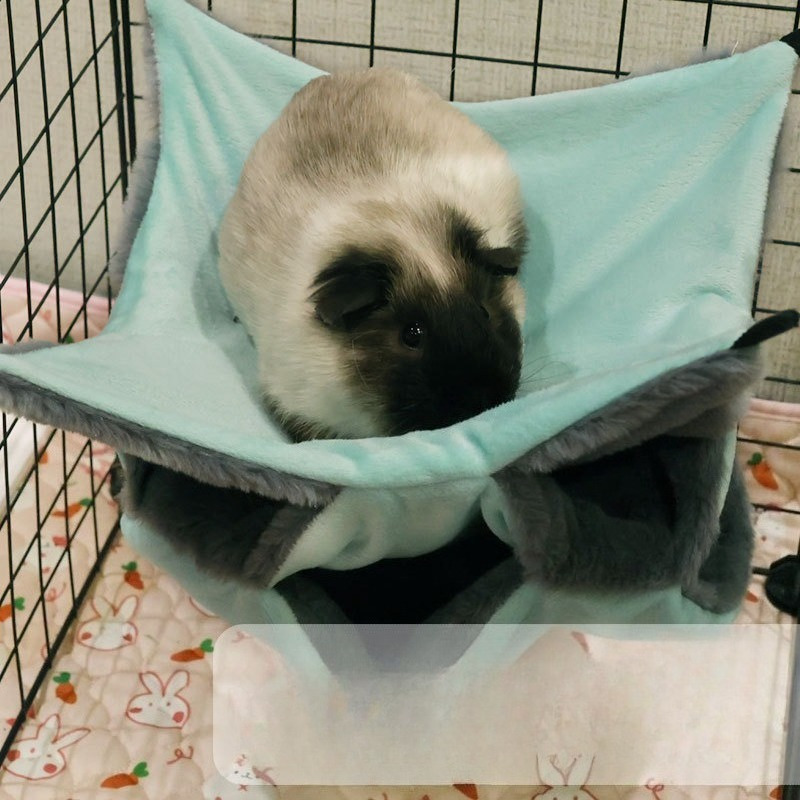Warm Plush Triple Bunkbed Cage Hammock for Small Animals