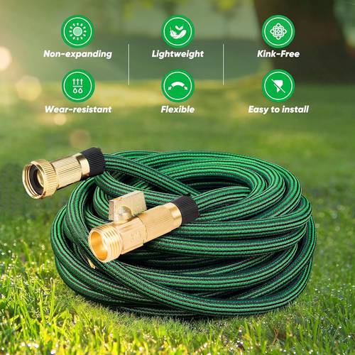 100ft heavy duty garden water pipe non expandable not prone to tangling leak proof design very suitable for cleaning rvs pets and forestry