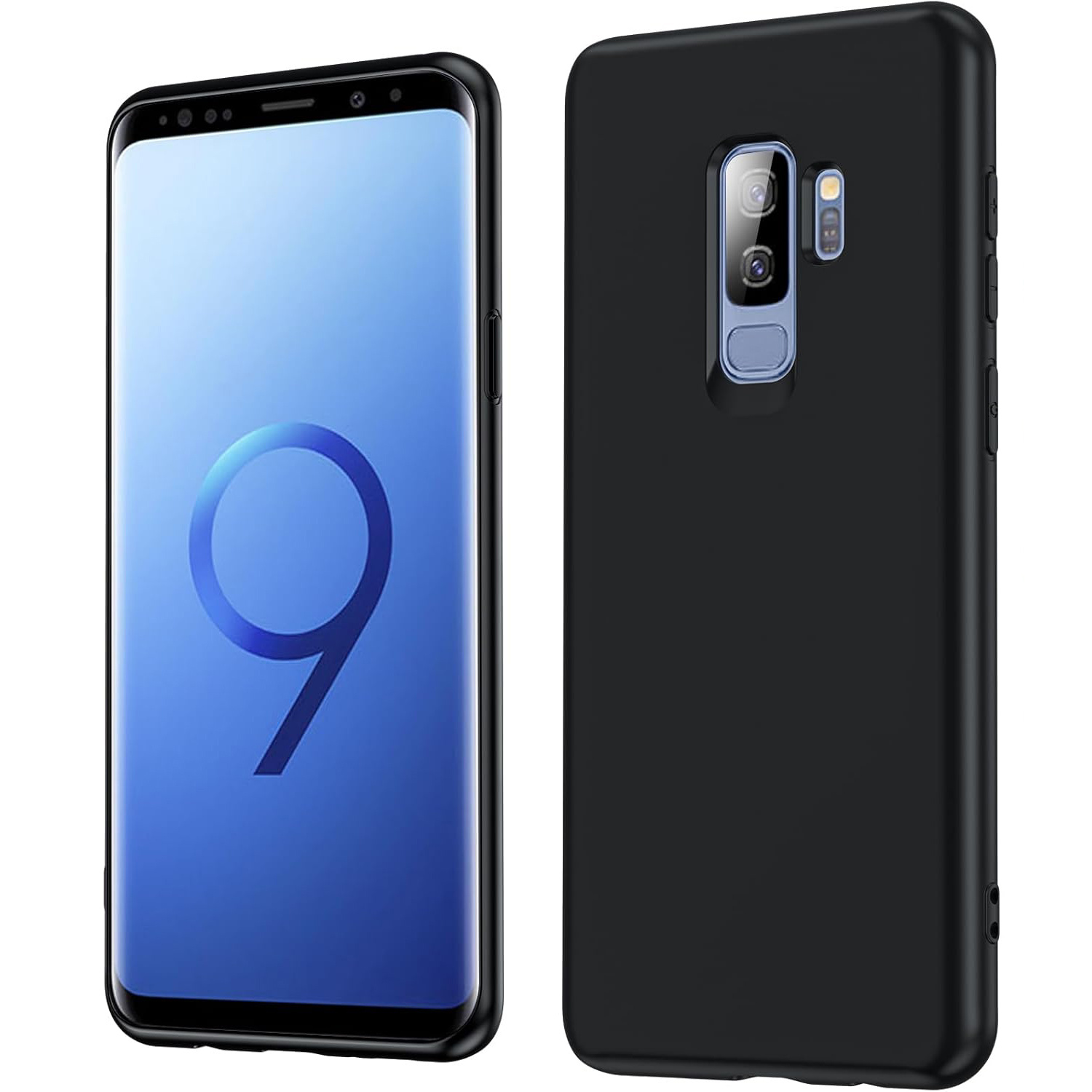 TEMU Phone Case: Case For For Galaxy S9 Plus, Black Soft Silicone Case, Anti-scratch Shockproof, Bumper Protective Phone Cover