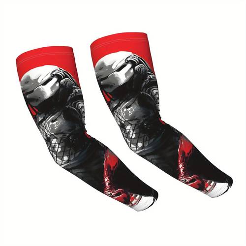 hunters moon cooling arm sleeves with half finger gloves long sleeve unisex gloves