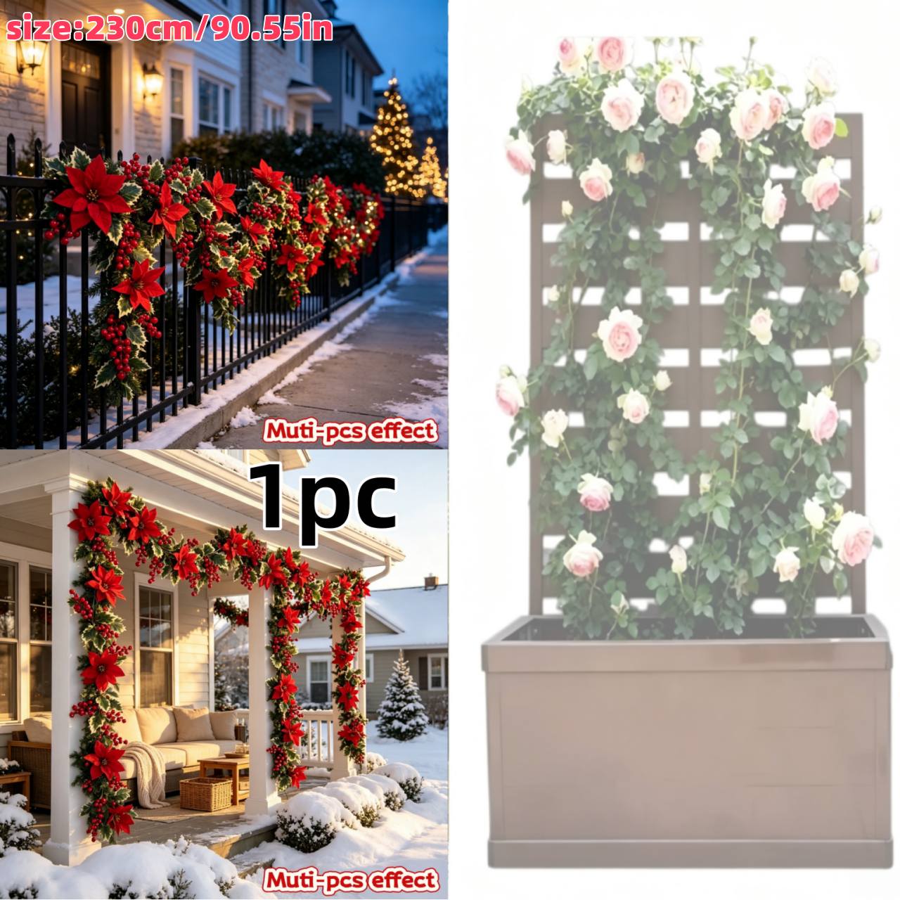 TEMU 1pc Très Belle Fleur Artificielle Fleur de Salon Arbre de Fleur Fleur Artificielle Européenne Fausse Fleur Décoration de Corde de Fausse Fleur