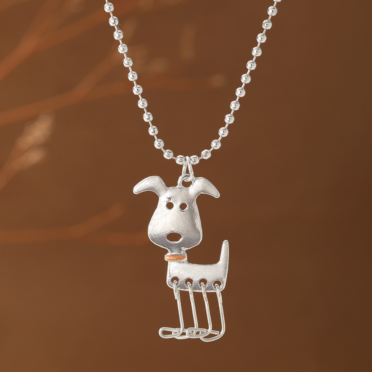 TEMU Collier pour femme avec pendentif chiot amusant, effet vieilli de style vintage, convient pour les fêtes, les réunions et comme cadeau. Un
