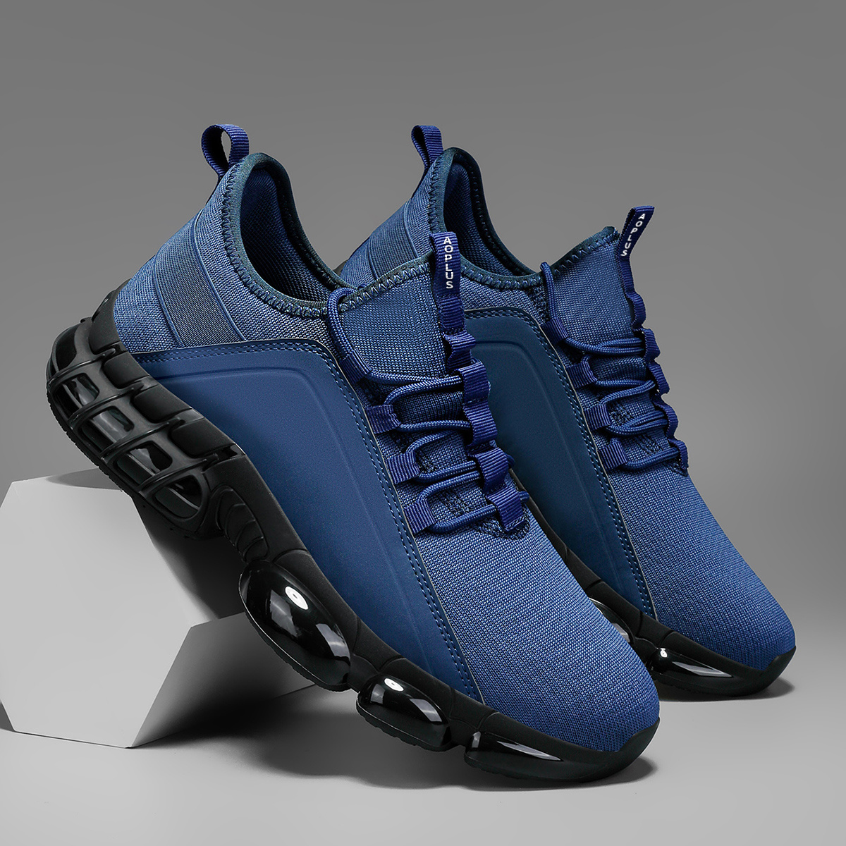 [Sportbačiai] Naujos rudens vyriškos sportinės avalynės, pasižymintių lengvu dizainu, smūgius sugeriančiomis savybėmis, minkštu padu ir galimi didesnių dydžių bėgimui