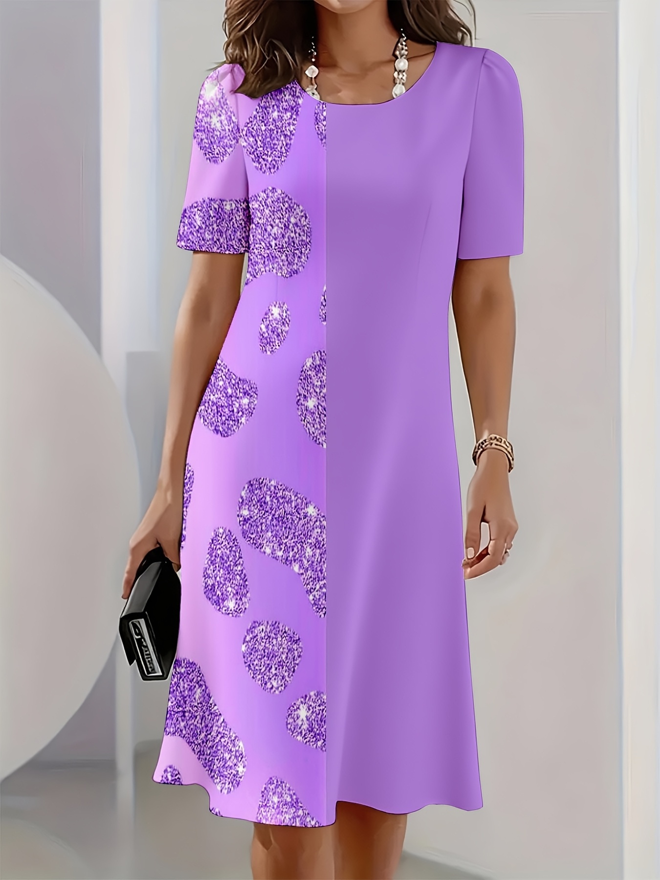 green emerald velvet dress Andrea & Leo A1347 Floral Short Dress, Navy / 16 main image 0