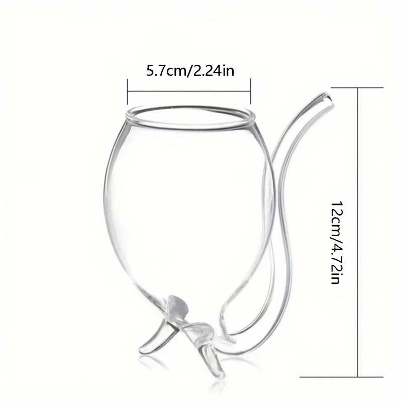 E-shop Weinglas, Cocktailglas, Karaffenbecher, Becher mit integriertem Strohhalm, Cocktail, Wein, Champagner, Heimbar, Party, Club, Glaswaren, Outdoor
