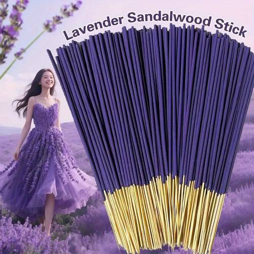 lavender sandalwood incense sticks wooden scented sticks for meditation yoga relaxation ideal for bedroom and worship