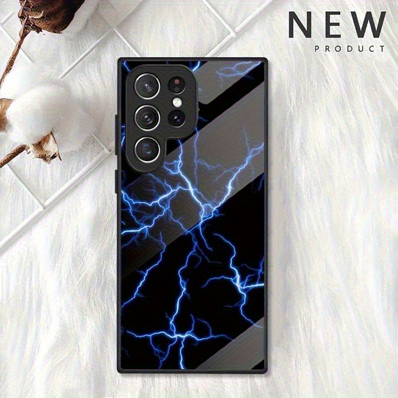 TEMU Phone Case: Artistic Lightning Wire Phone Case For S25 Ultra, S25 Plus, S25 Edge, S25, S24, S24 Plus, S24 Ultra, S24 Fe, S23, S23 Ultra, S23