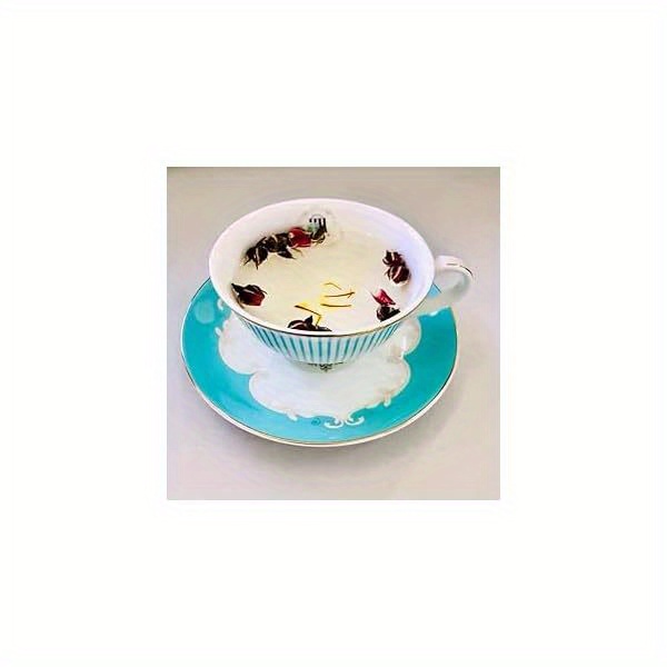elegant blue white bone china porcelain tea cup saucer set     breakfast or afternoon tea   1 cup and 1 saucer ideal for coffee or   tea cup set floral pattern cup porcelain   Product details 6
