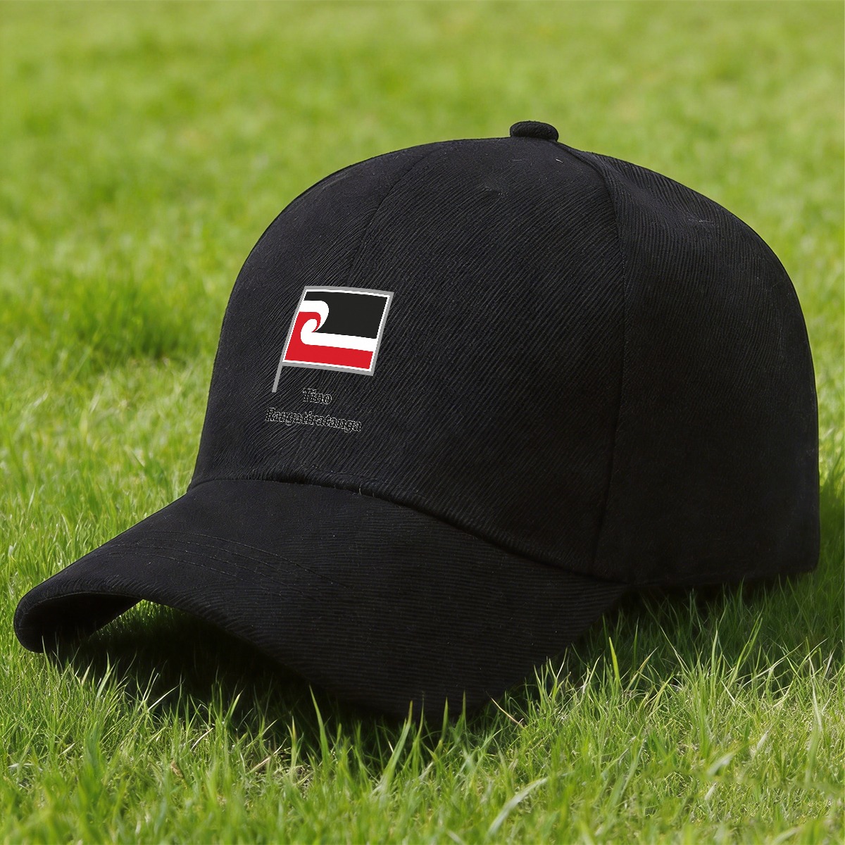 TEMU 1pc Tino Rangatiratanga Maori Flag Printed Polyester Baseball - Adjustable Unisex Hat, Lightweight Breathable For Outdoor Casual Wear, Cultural