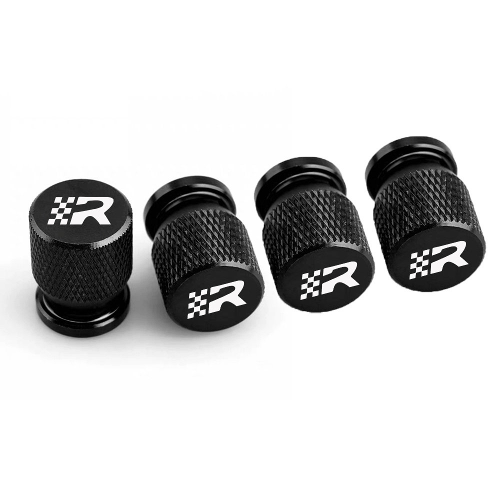 4pcs Car Wheel Tire Valve Core Cap | Styling For R Altea Ibiza Toledo | Aluminum Alloy Material Designed, And