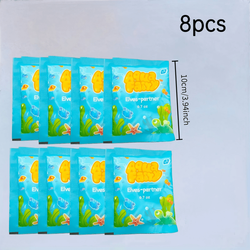 Image of 3d Water Magic Elf Refills, 8pcs Powder, Art& Crafts For Party, Suitable For Halloween, Christmas, Birthday Gifts