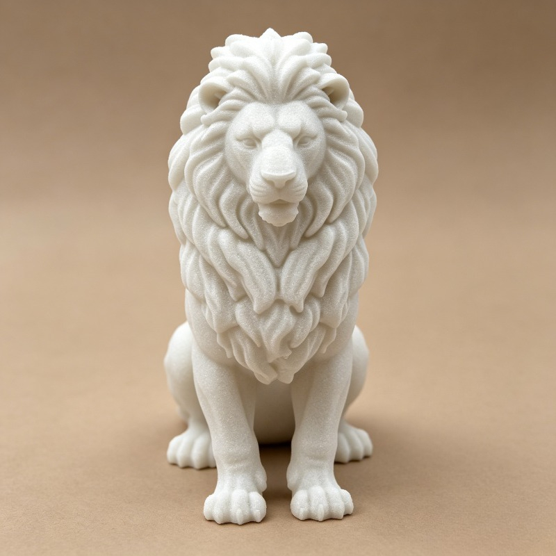 TEMU 1pc Mini Lion Statue Figurine, A Great Home Decor Item, Suitable As A Gift For Easter, Valentine's Day, Mother's Day, Etc. - For Indoor/outdoor