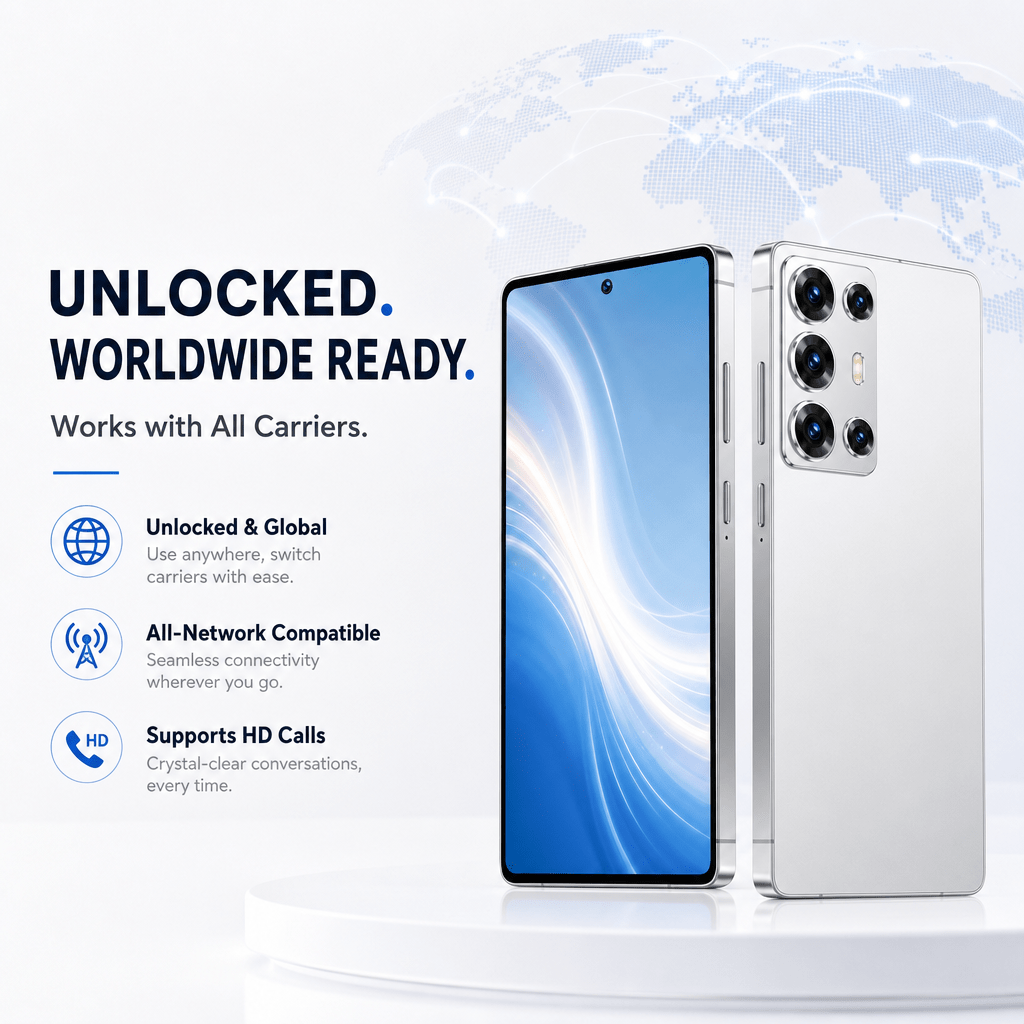 6 8 hd ultra clear unlocked smartphone 4 64gb   support fingerprint sensor   full bundle travel phone   elderly Product details 2