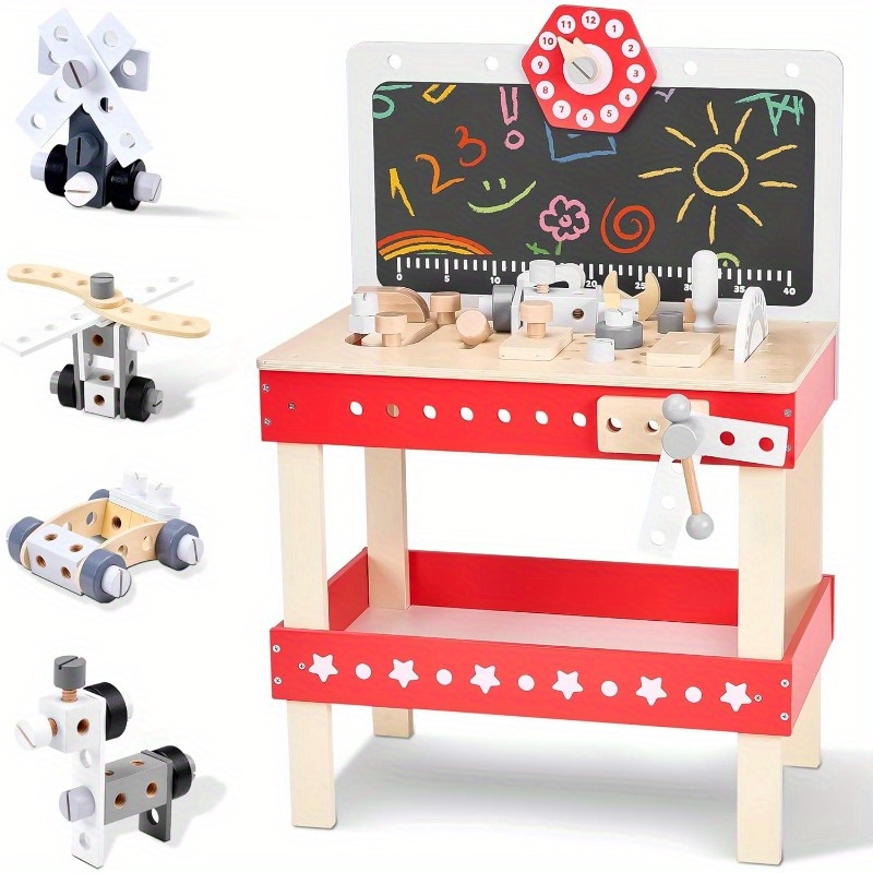 Wooden Tree Puzzle Wooden Assembling Tree DIY Block And Stem Puzzle