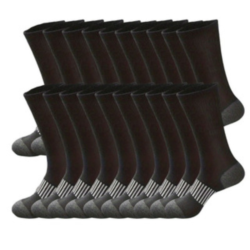 TEMU Pairs Of Men's Long Socks Suitable For Fall And Winter; Four-color Athletic Socks; Men's Long Socks