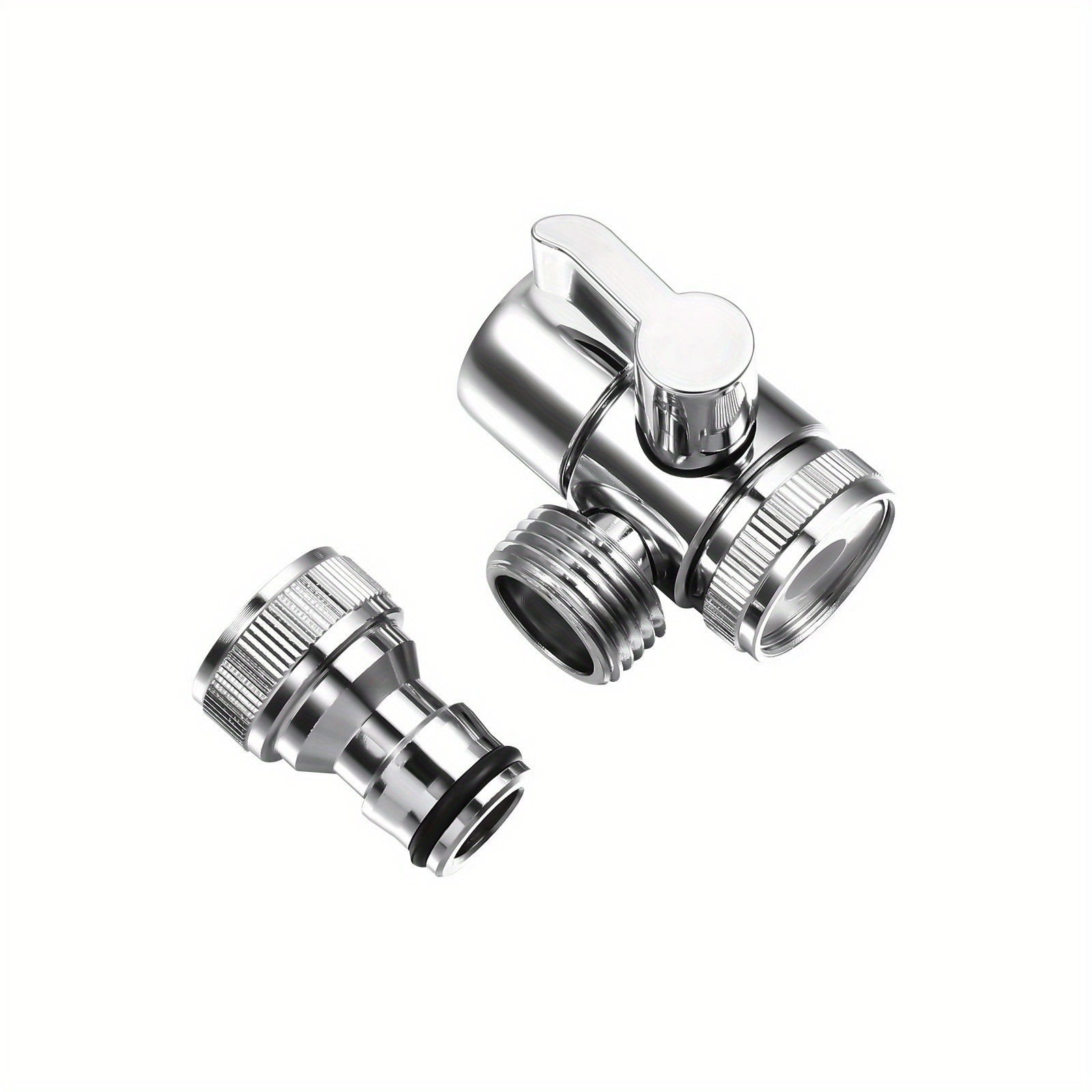 Image of 1set Faucet Splitter Household Faucet Sink Hose Adapter Washing Machine Hose Faucet Adapter