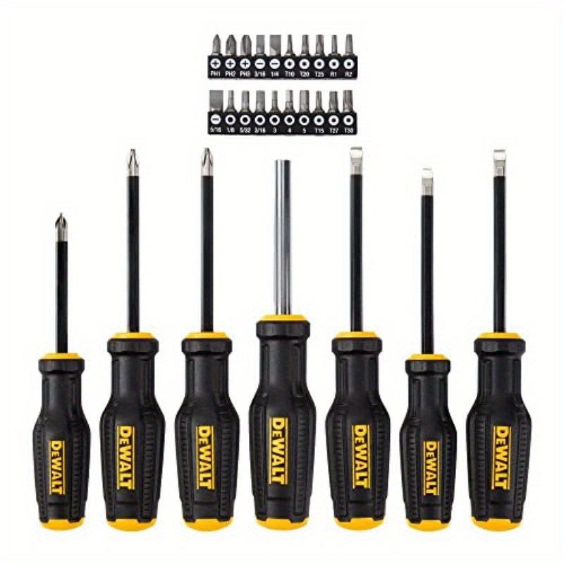 27pcs   heavy-duty screwdriver set with magnetic tips & ergonomic non-slip grip -   impact-resistant tool kit with torx/phillips/flathead bits for home, automotive, electronics repair - durable construction & clear storage case (no power required), multi  , adjustable nut drivers, replaceable bits for  , manual nut driver, bitful nut driver multi utility   handbook Product details 6