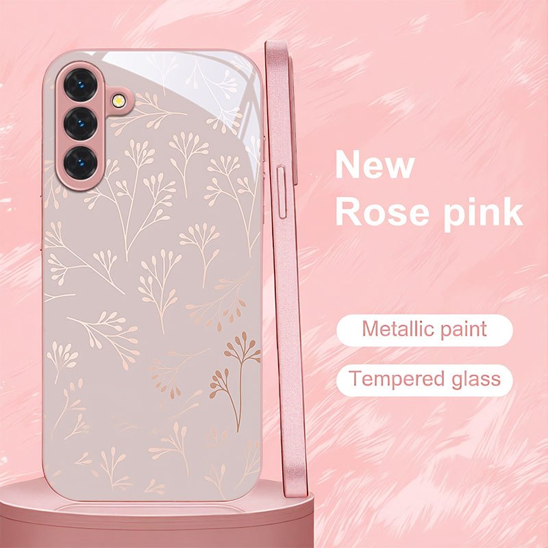 TEMU Phone Case: Simple Floral Pattern Phone Case Compatible With Galaxy
