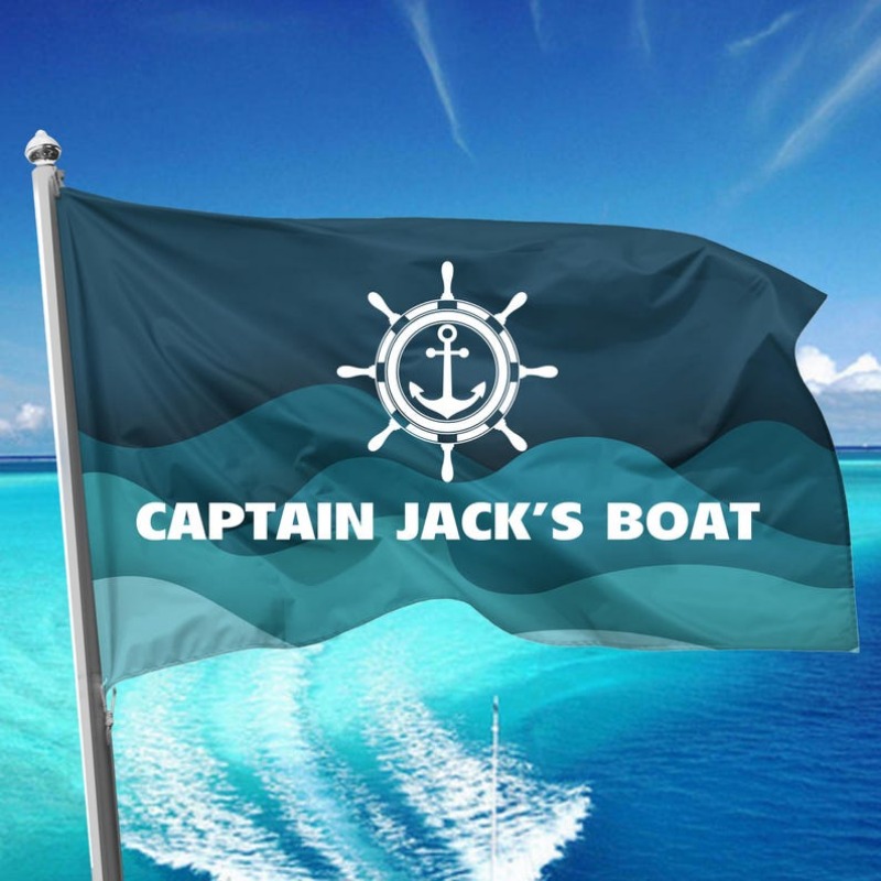 Custom Sailing Flag for Yacht or Dock