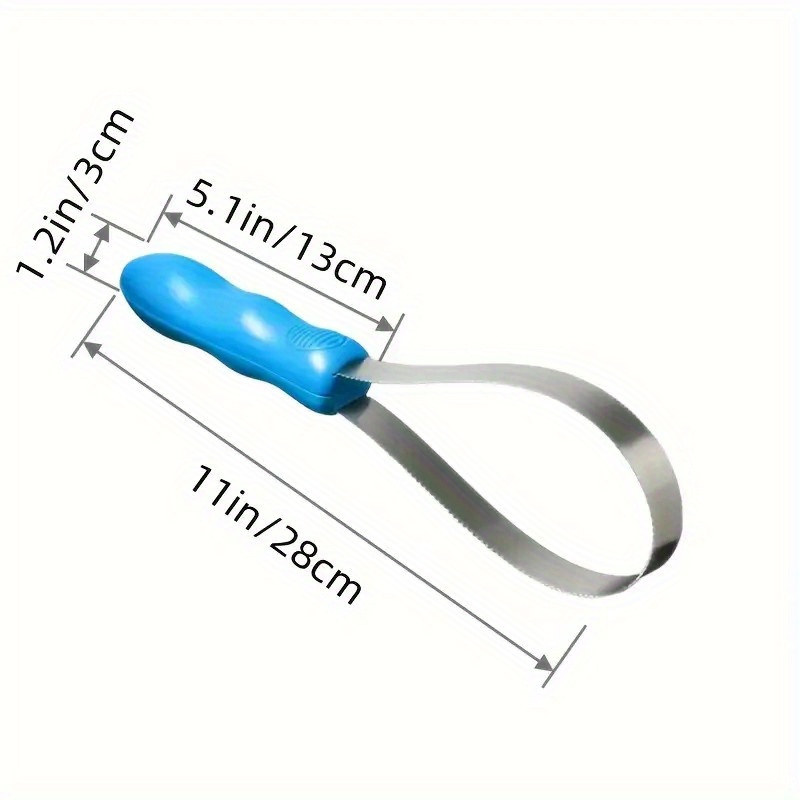 1 Hair Removal Tool, Comfortable Stainless - Ergonomic Blue Handle For Efficient Grooming, Suitable For All Breeds, Pet Hair Remover