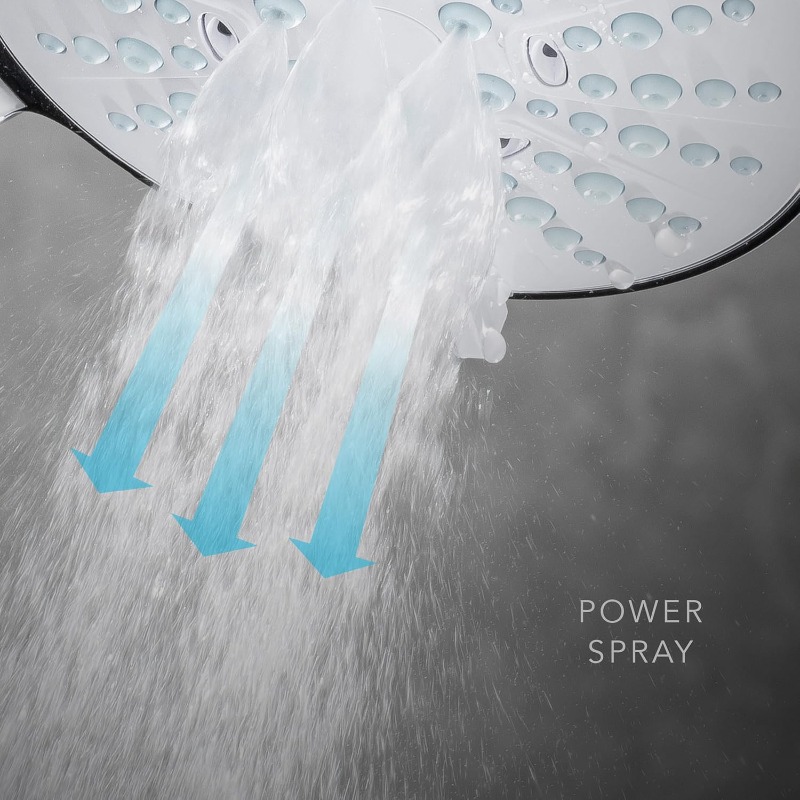 Modern Ceiling-Mounted 4-Spray Shower Head with Rain, Massage, Spa & Bidet Modes